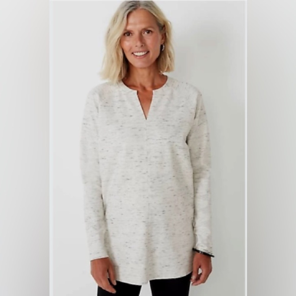 J.Jill Wearever Double-face Jersey Raglan Tunic size large